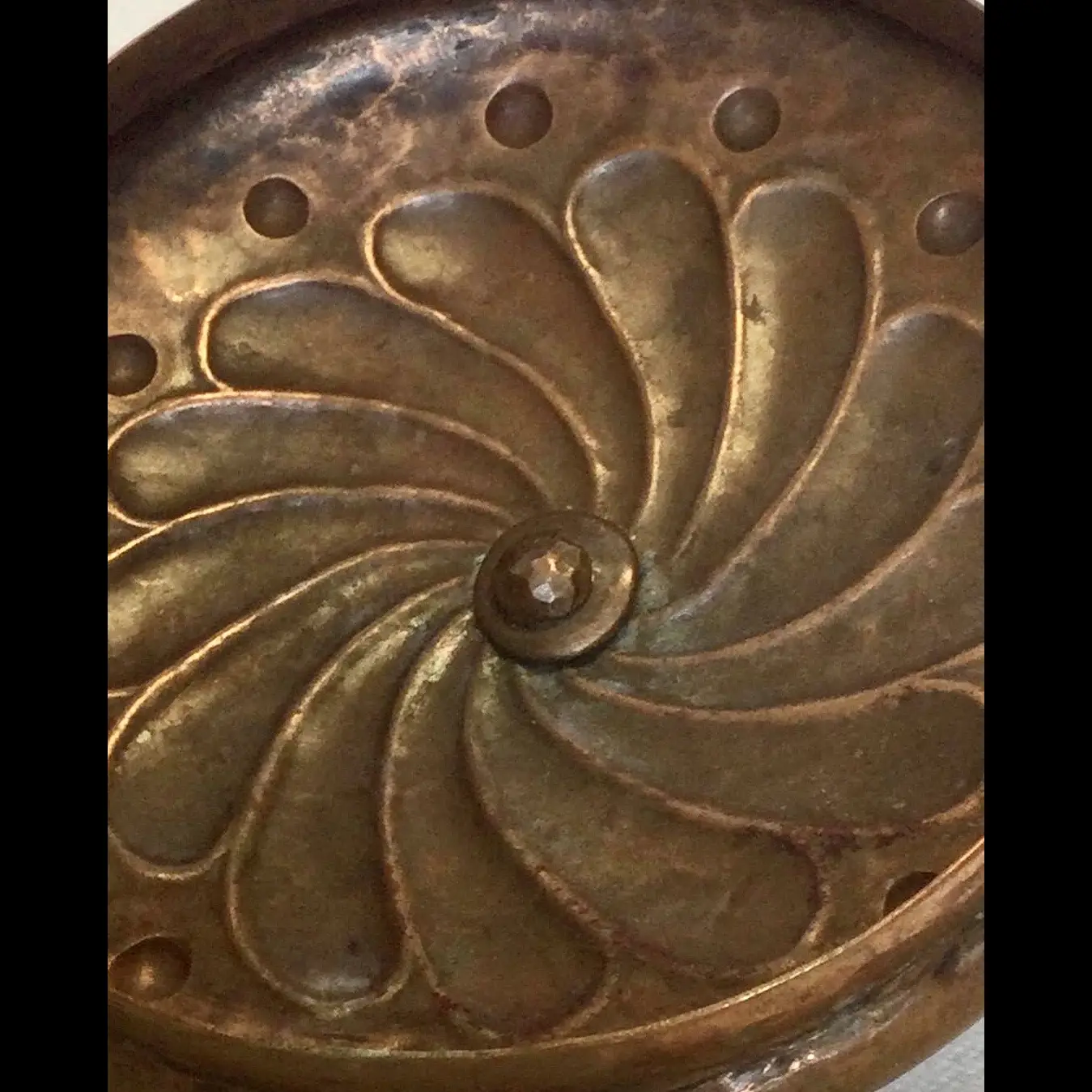 keswick school of industrial arts copper arts and crafts hand raised caddy