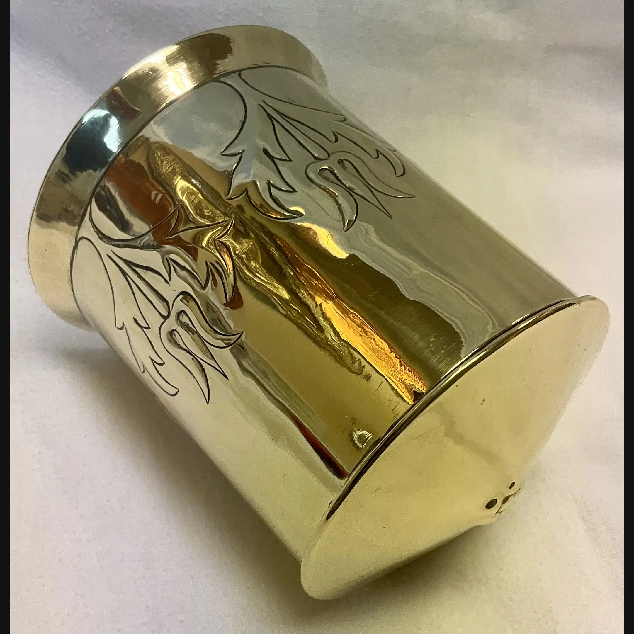 keswick school of industrial art ksia arts and crafts art nouveau thistles tea caddy