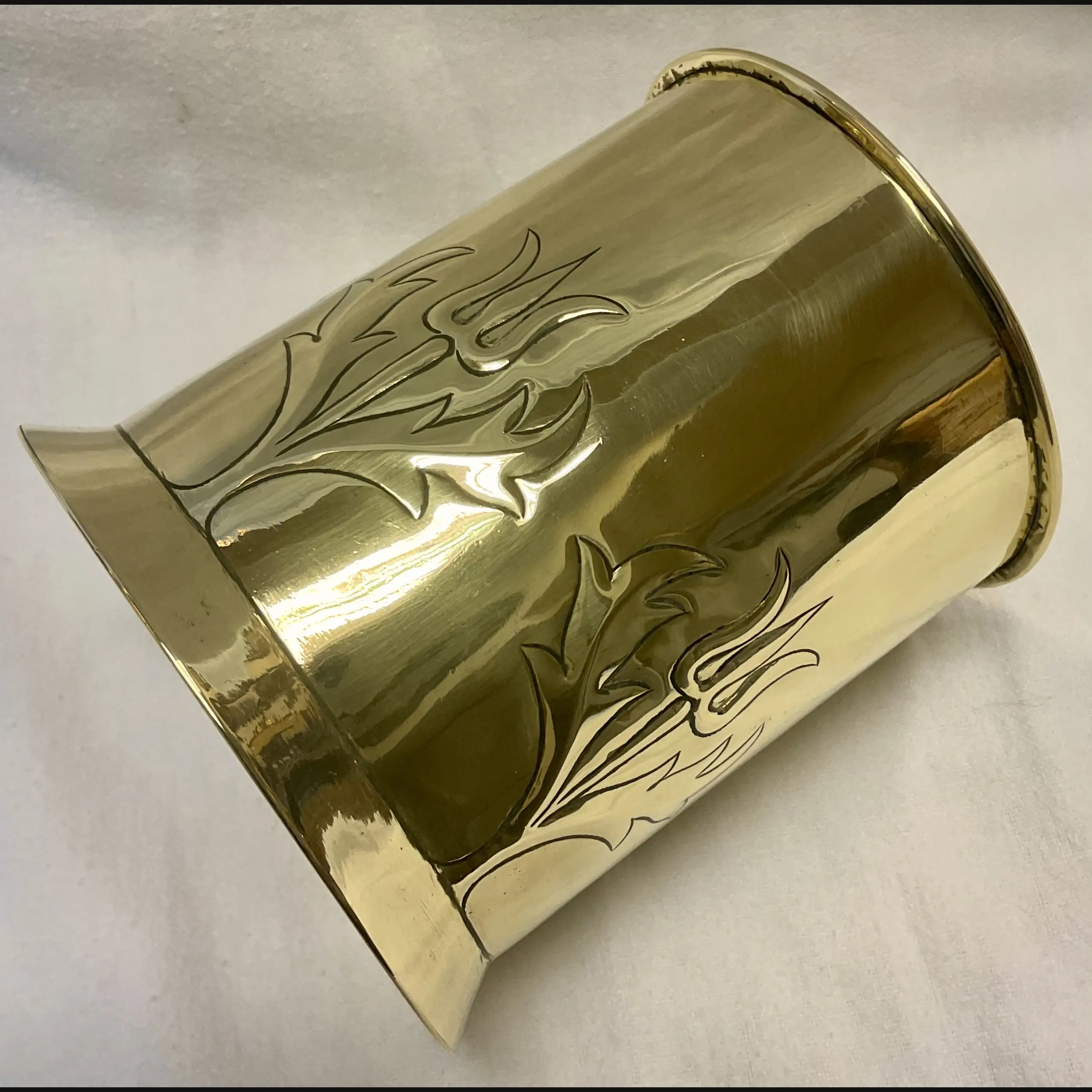 keswick school of industrial art ksia arts and crafts art nouveau thistles tea caddy