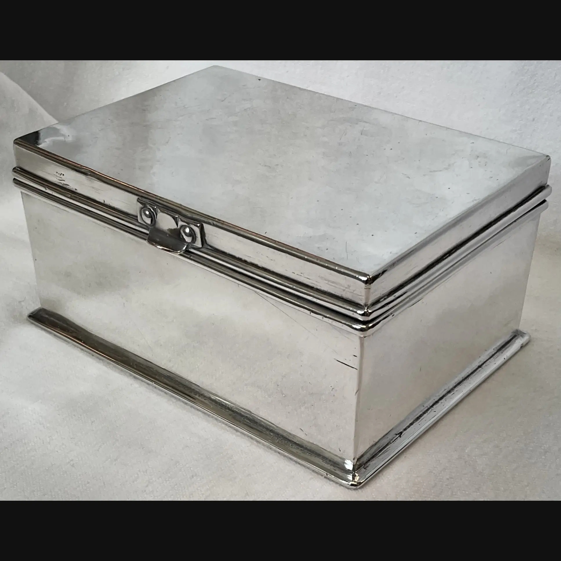 keswick school of industrial arts ksia arts and crafts silver plated table box wooden lined c1930