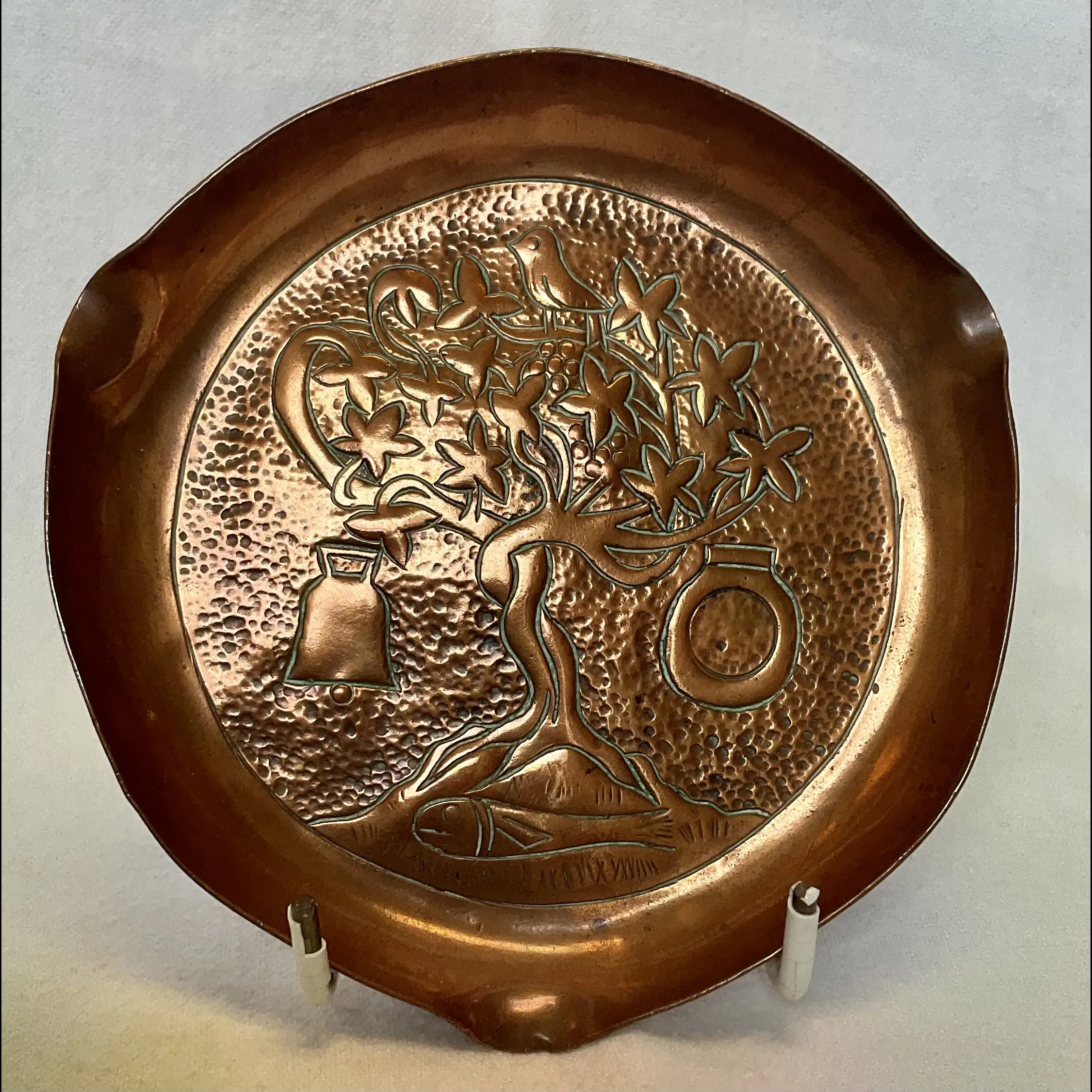 Keswick School Of Industrial Art Copper Arts And Crafts St Kentigern Dish