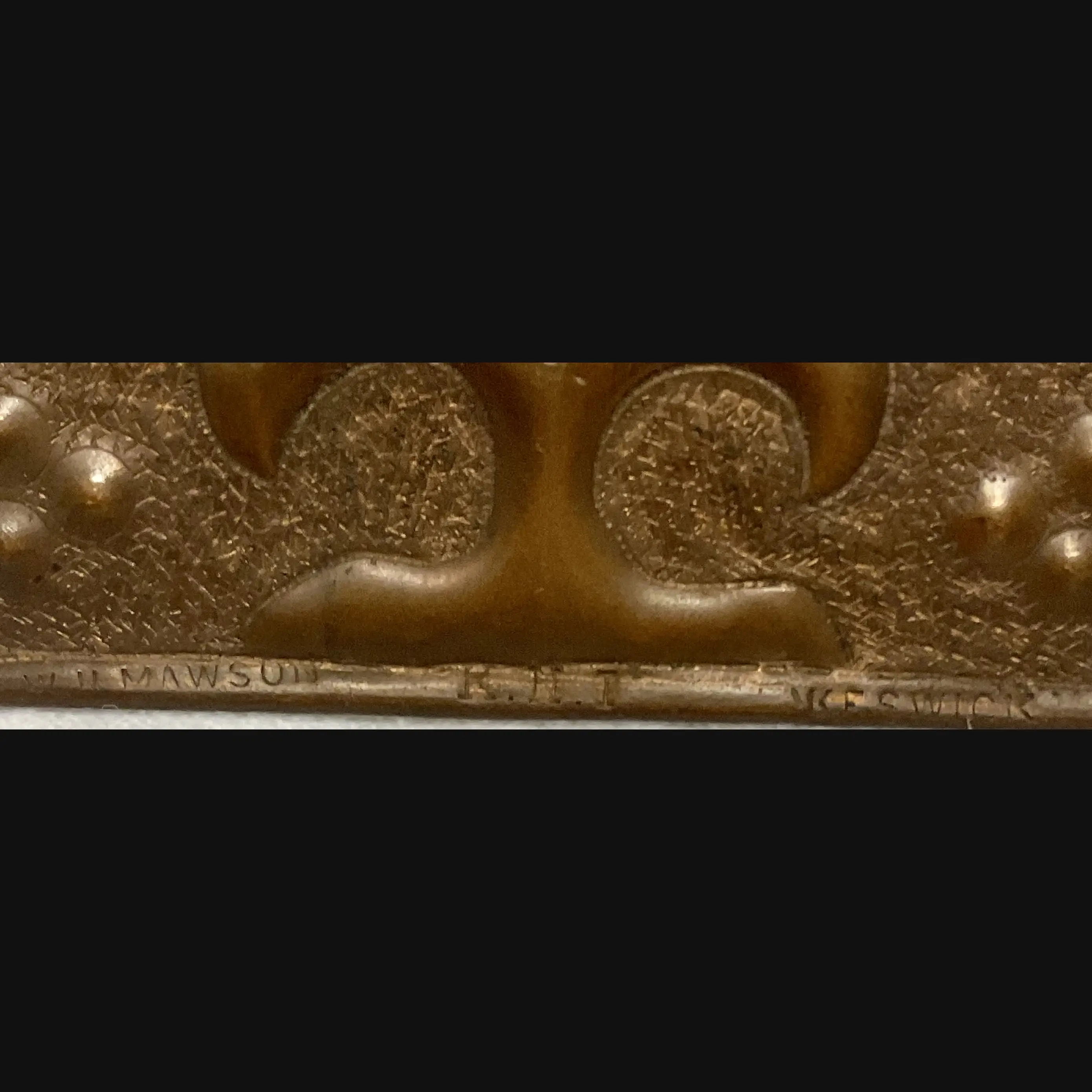 w h mawson keswick home industries arts and crafts copper door finger plates c1905