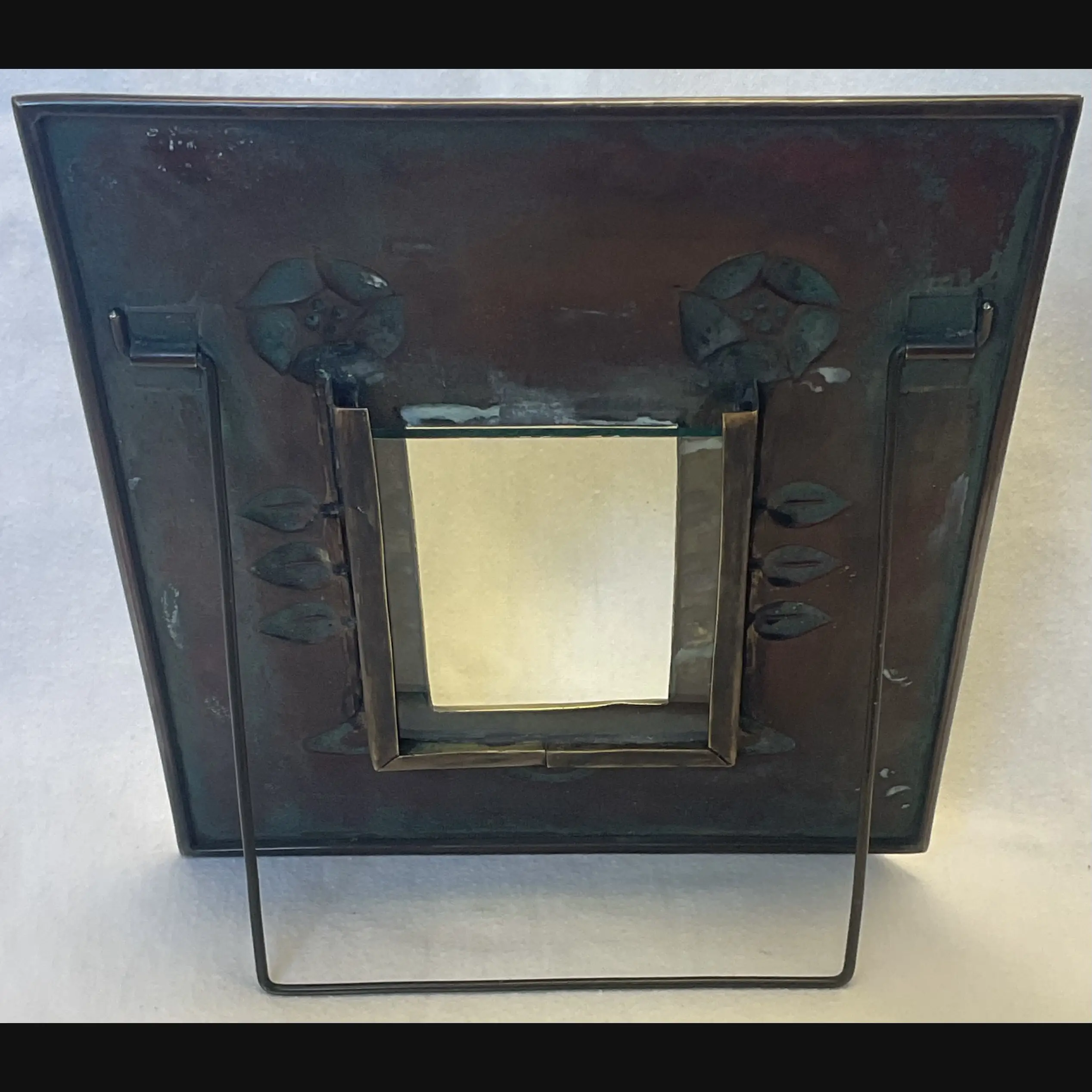 glasgow school scottish arts and crafts glasgow girls brass photo frame c1900