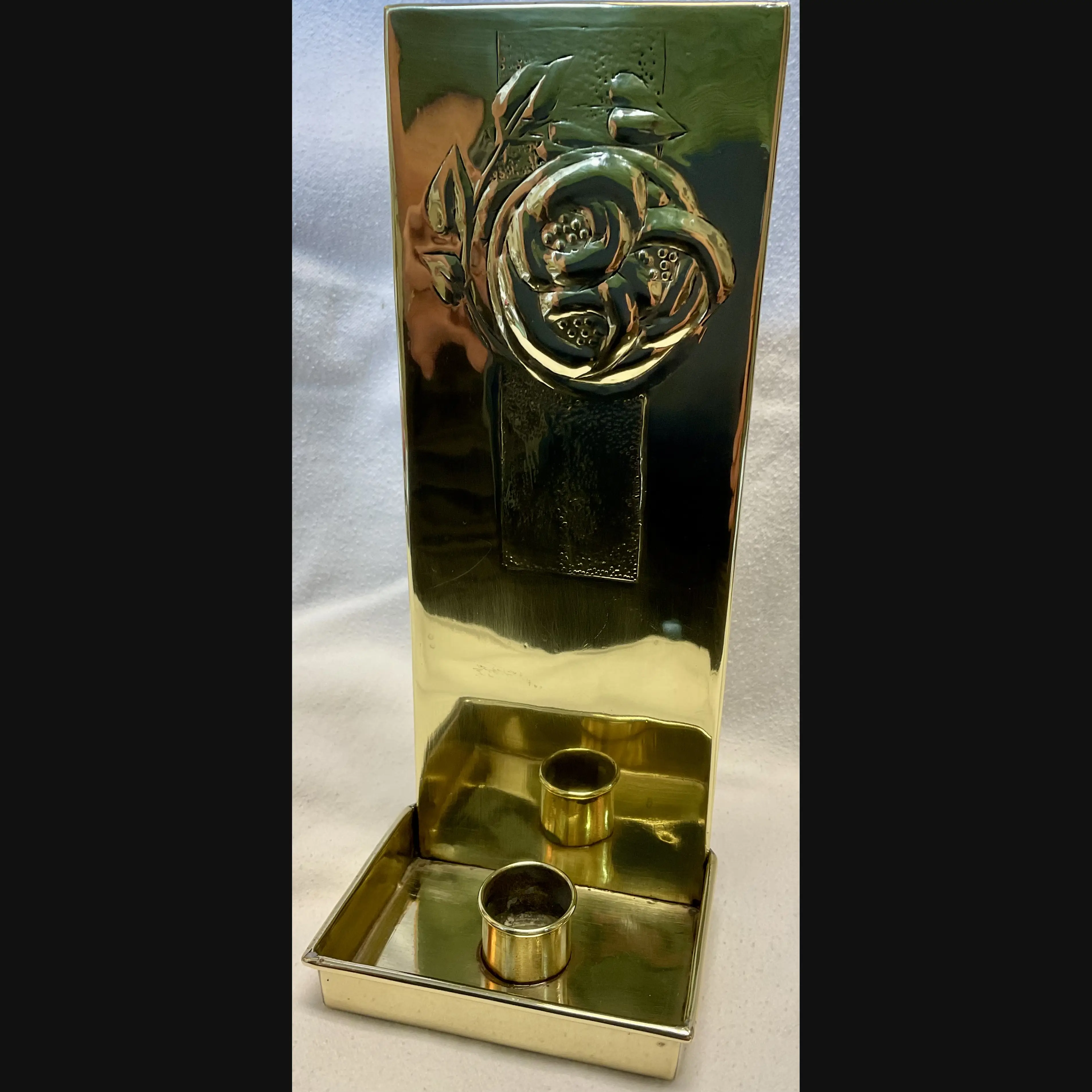 glasgow girls glasgow style scottish arts and crafts wall sconce with glasgow rose c1900 10