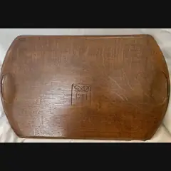 large stanley webb davies of windermere arts and crafts oak carved serving tray dated 1941