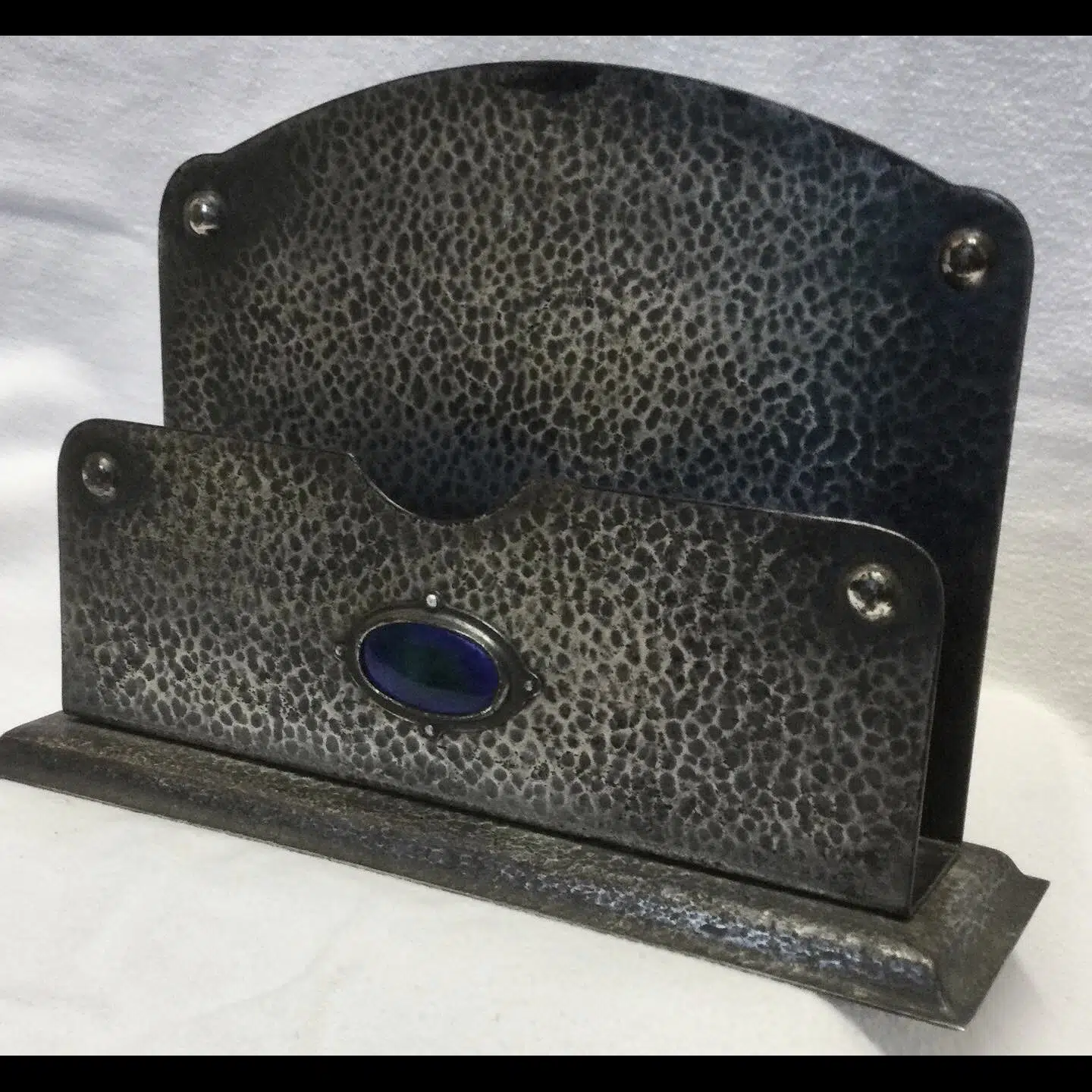 Best And Lloyd Birmingham Cambray Ware Silver Plated Enamelled Letter Rack