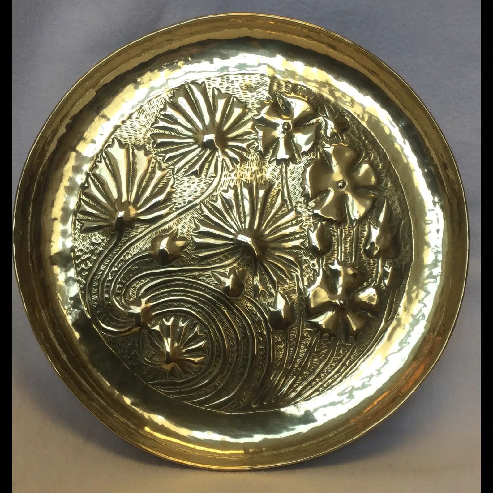 w.h.mawson keswick home industries khi stylised floral tray 
