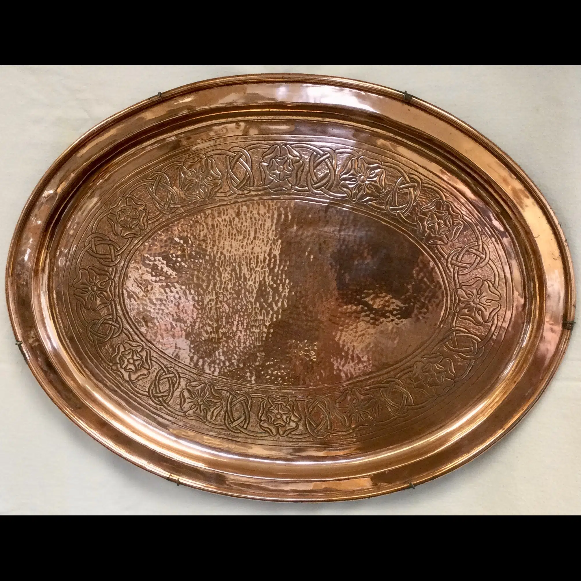 keswick school of industrial art oval wall platter