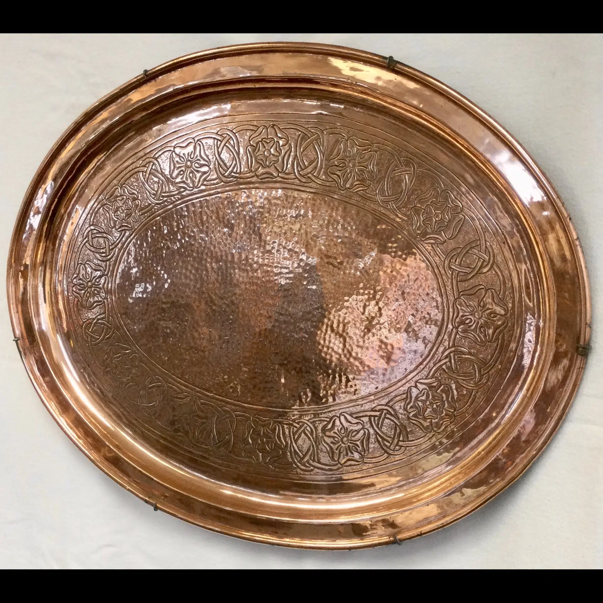 keswick school of industrial art oval wall platter