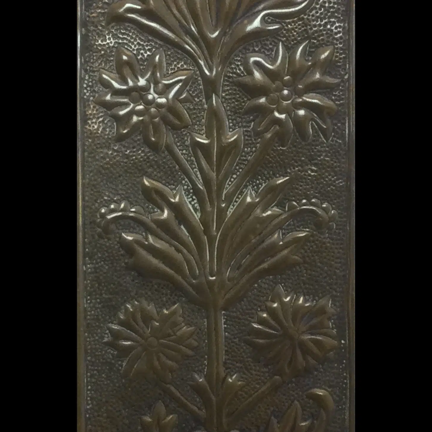 keswick school of industrial art brass finger plate