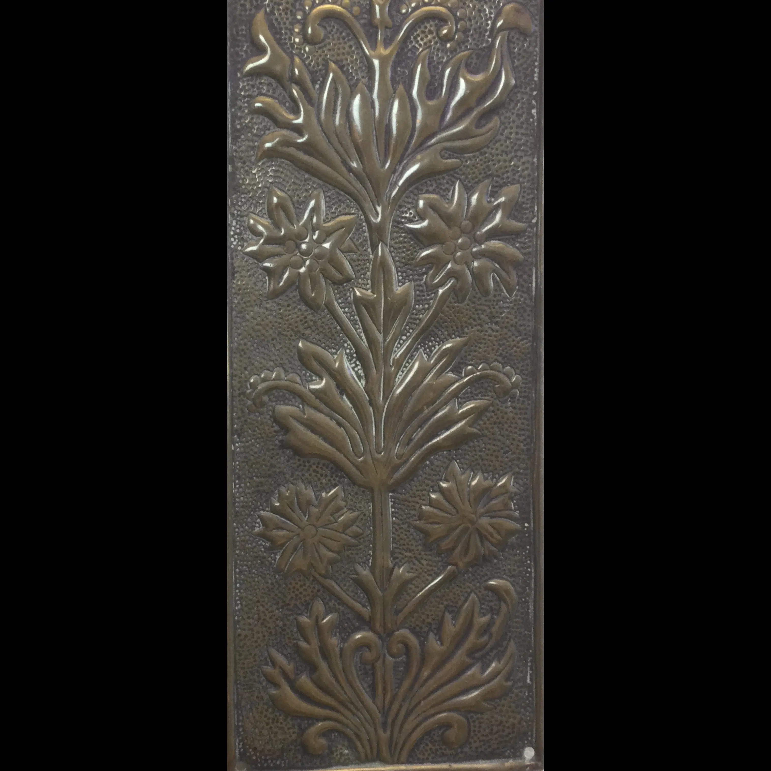 keswick school of industrial art brass finger plate