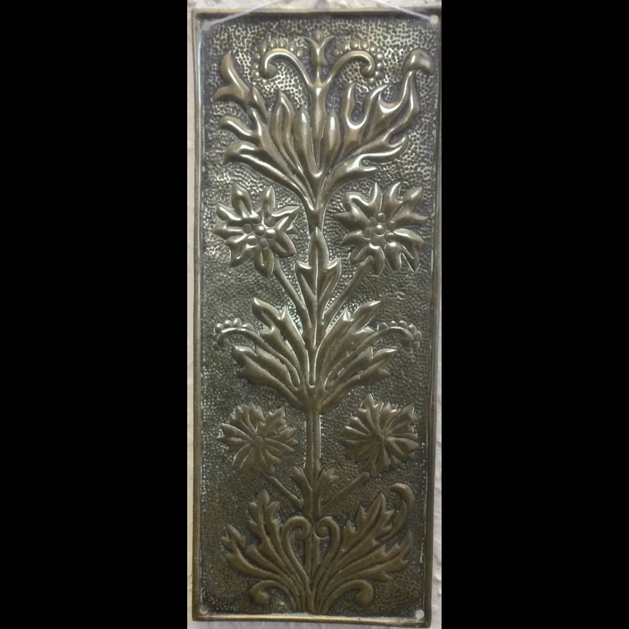 keswick school of industrial art brass finger plate