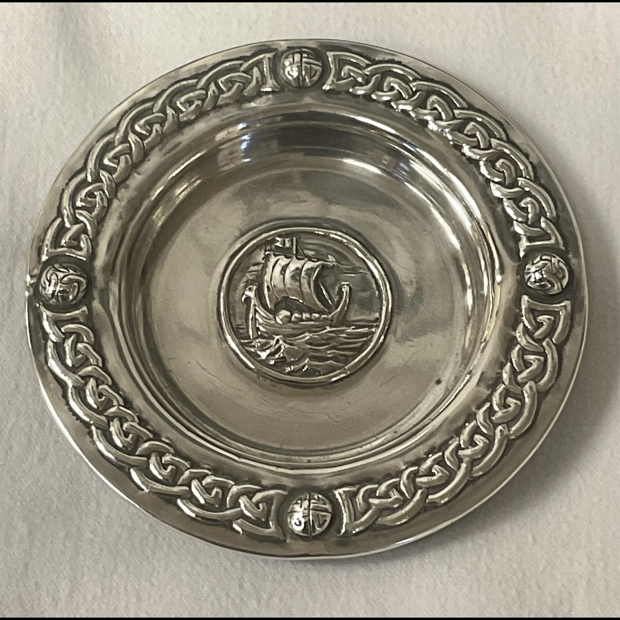 Alexander Ritchie Marks Alexander Ritchie Iona Celtic Art Scottish Arts And Crafts Silver Card Tray