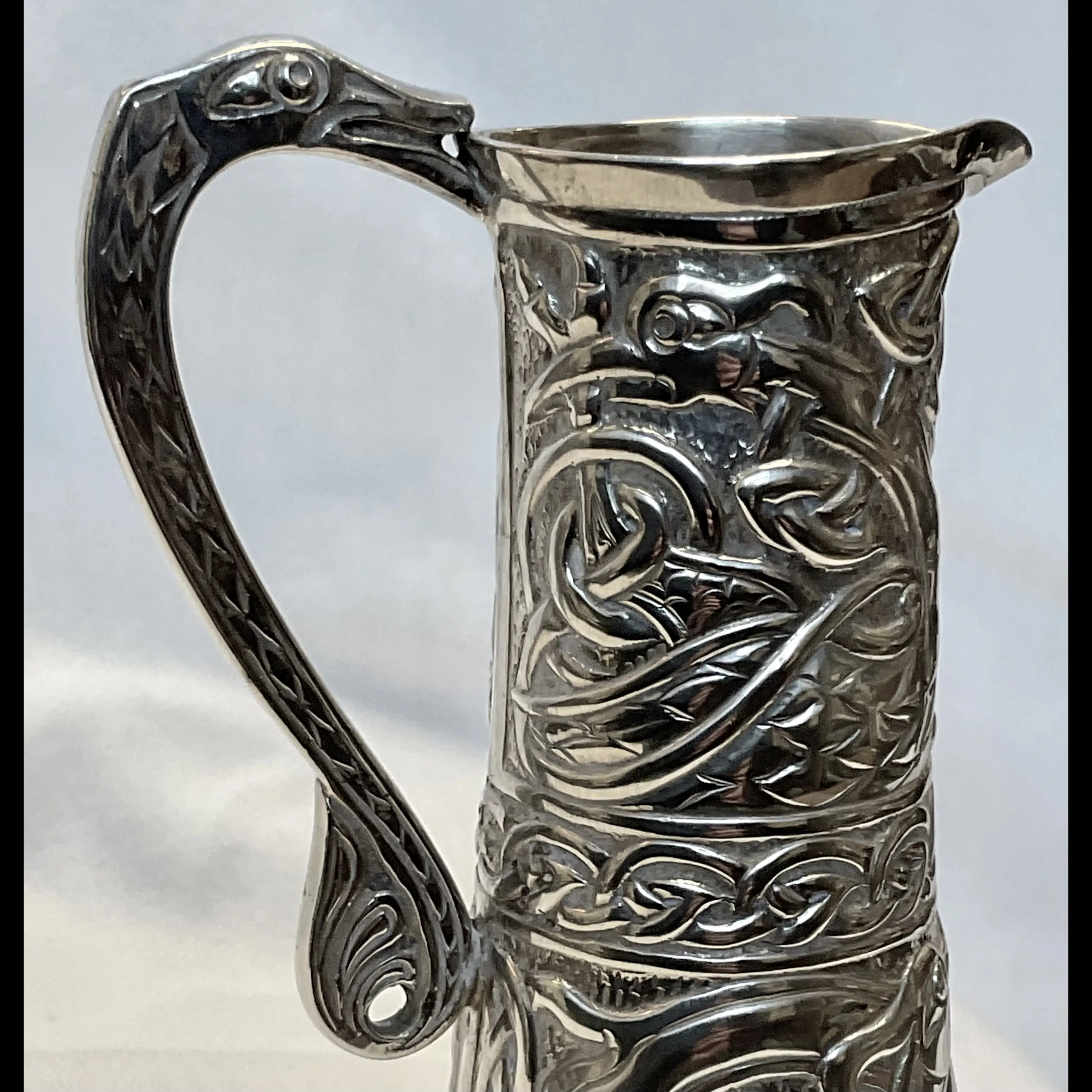 alexander ritchie iona celtic art silver arts and crafts jug