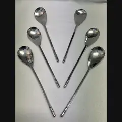 keswick school of industrial art ksia arts and crafts marching set of silver spoons in the roman manner c1928