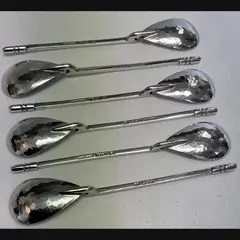 keswick school of industrial art ksia arts and crafts marching set of silver spoons in the roman manner c1928