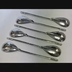keswick school of industrial art ksia arts and crafts marching set of silver spoons in the roman manner c1928