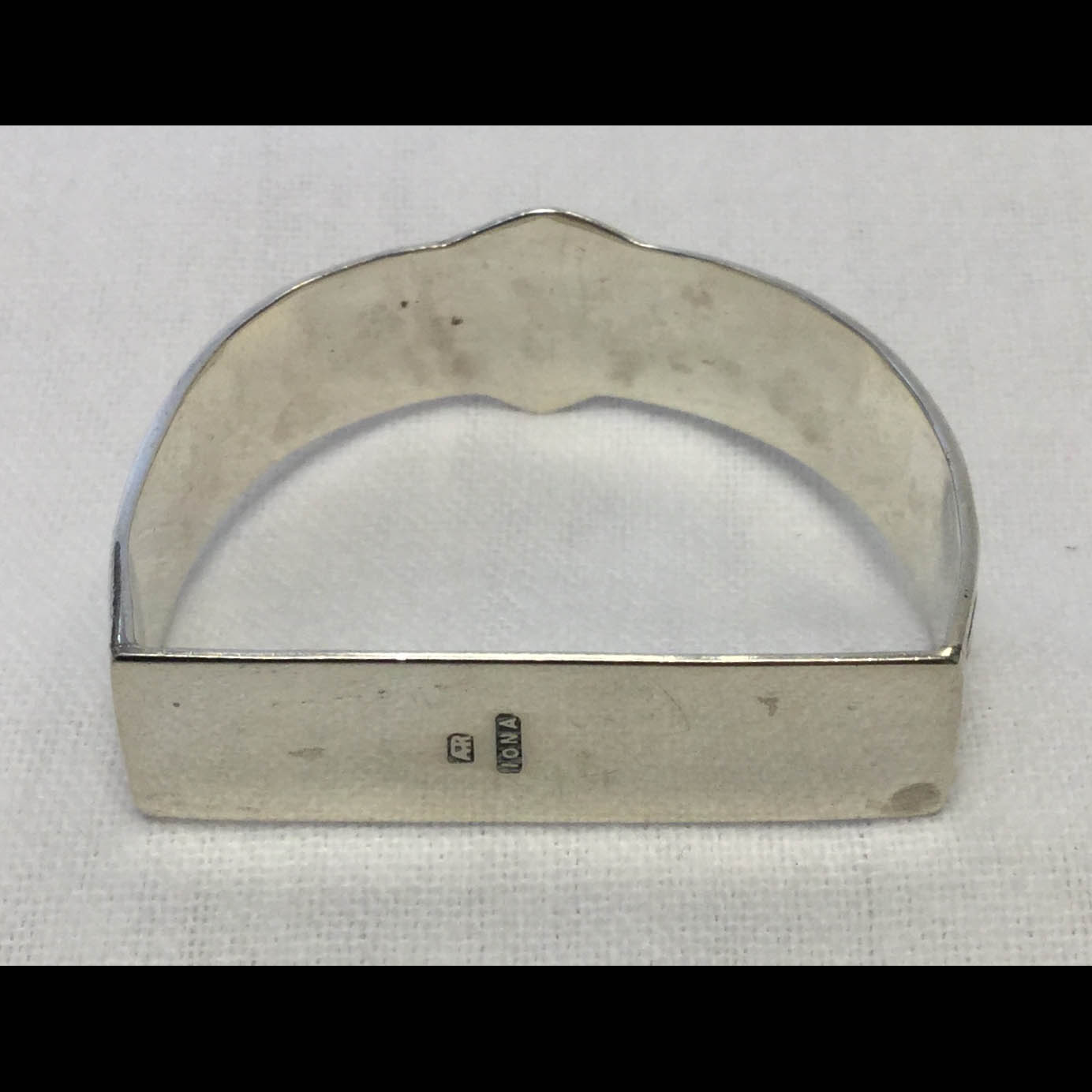 Early Alexander Ritchie Iona arts and crafts silver Viking ship napkin ring
