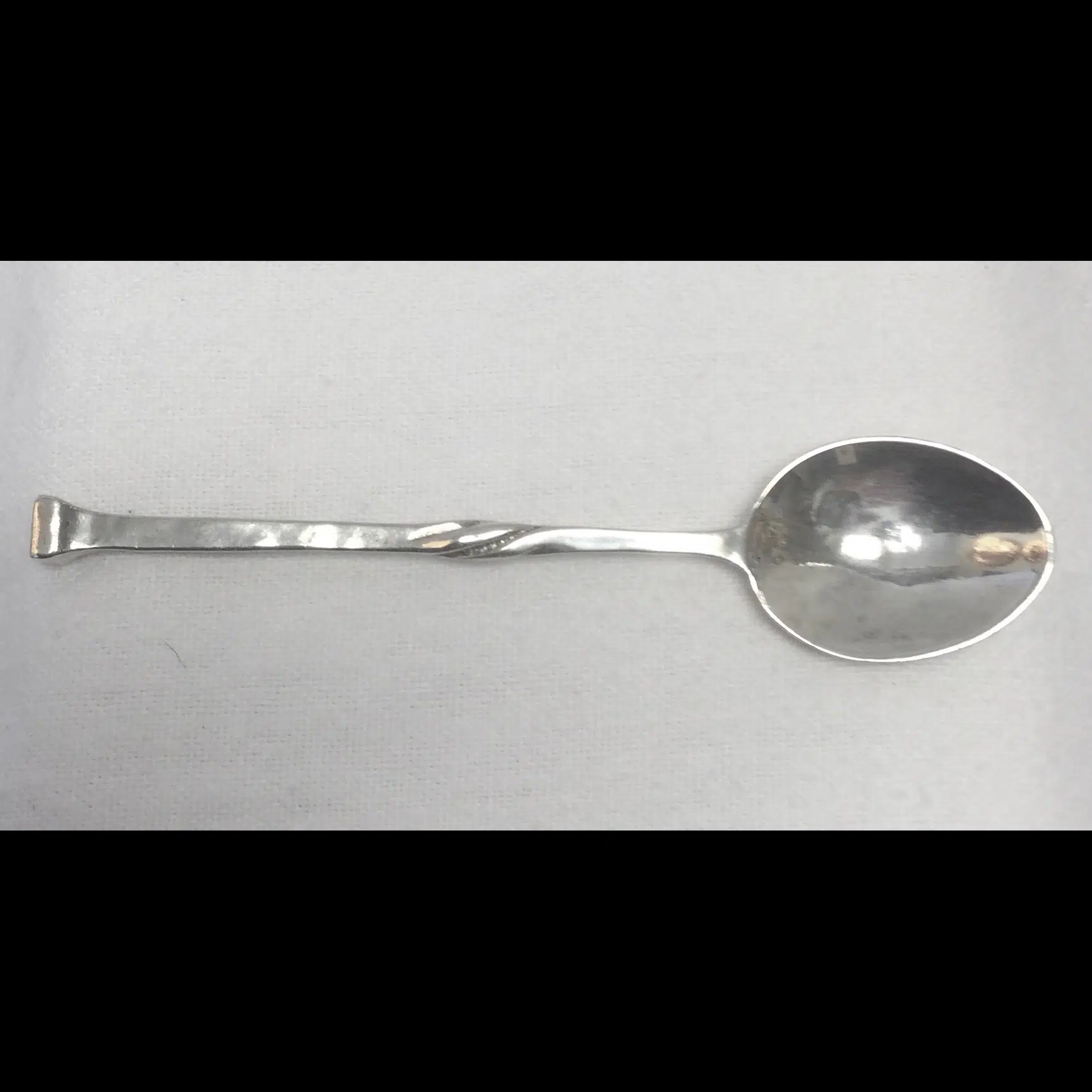 omar ramsden arts and crafts silver tea spoon