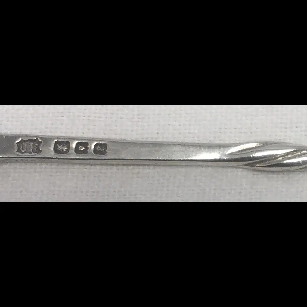 omar ramsden arts and crafts silver tea spoon