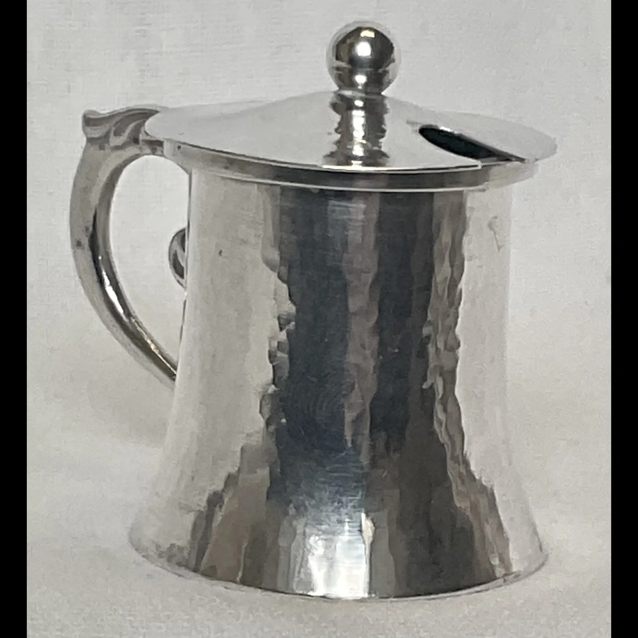 keswick school of industrial art ksia arts and crafts silver mustard pot and liner c19