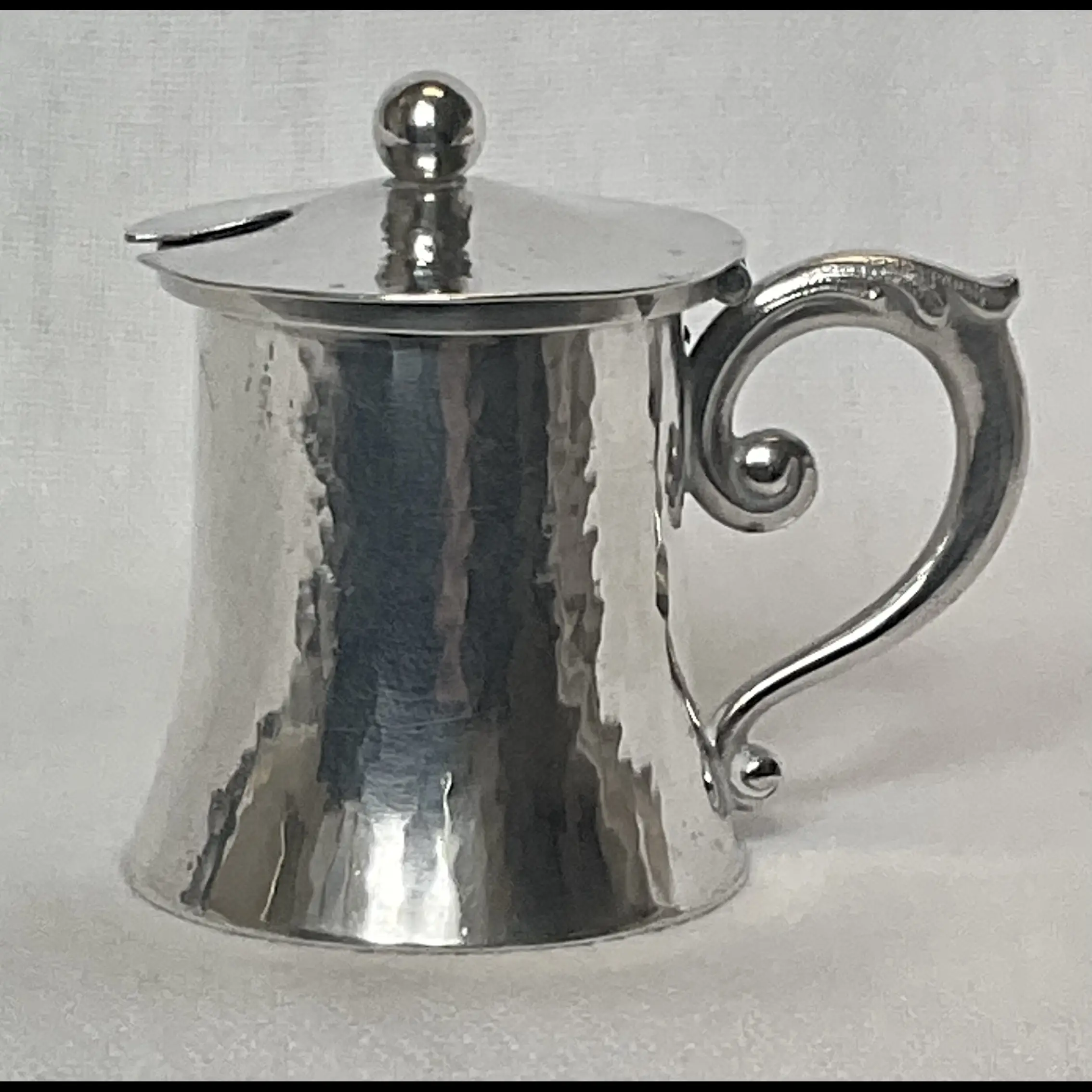 keswick school of industrial art ksia arts and crafts silver mustard pot and liner c19