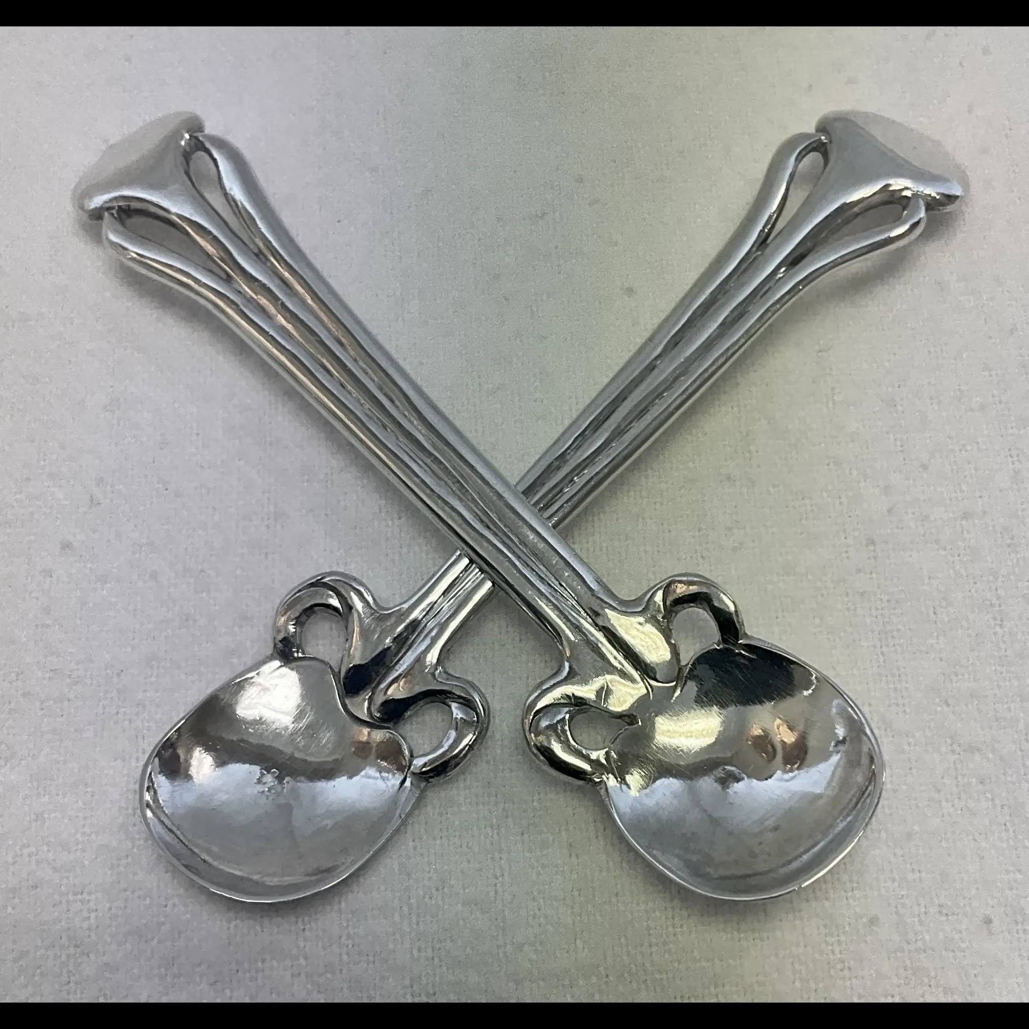 keswick school of industrial art silver arts and crafts spoons design by isobel mcbean 1901