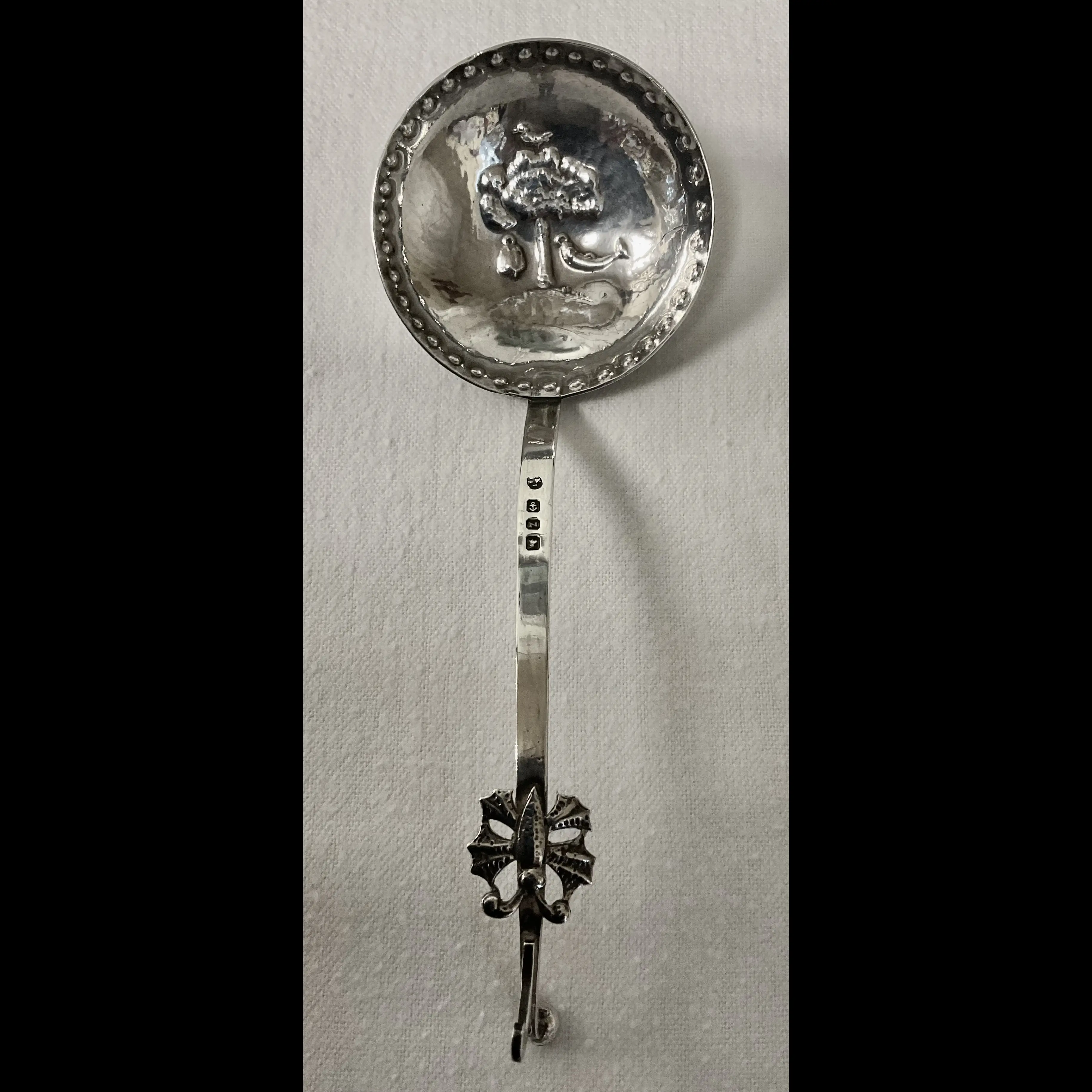 keswick school of industrial art ksia arts and crafts silver dutch spoon with emblems of st kentigern