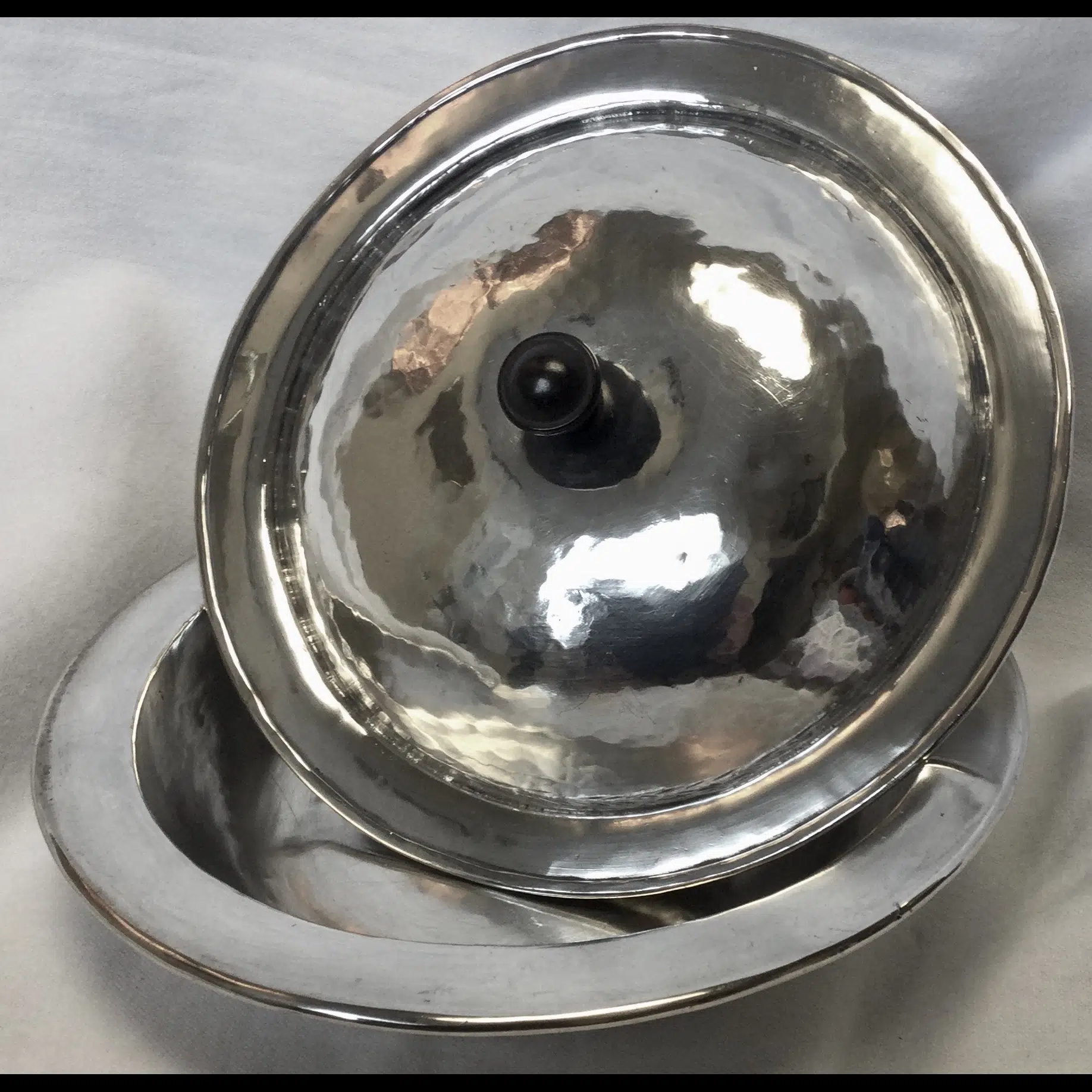 keswick school of industrial art silver plated muffin dish
