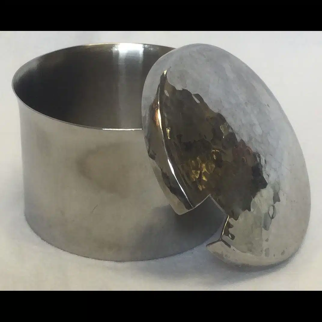 keswick school of industrial arts ksia covered steel sugar bowl