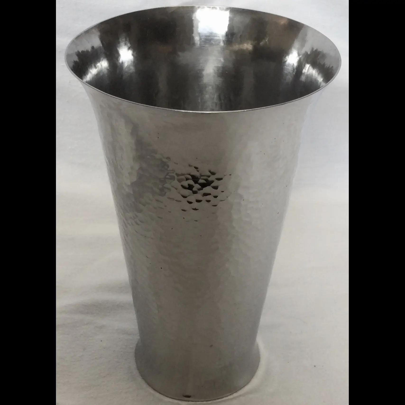 keswick school of industrial arts large arts and crafts modernist steel vase
