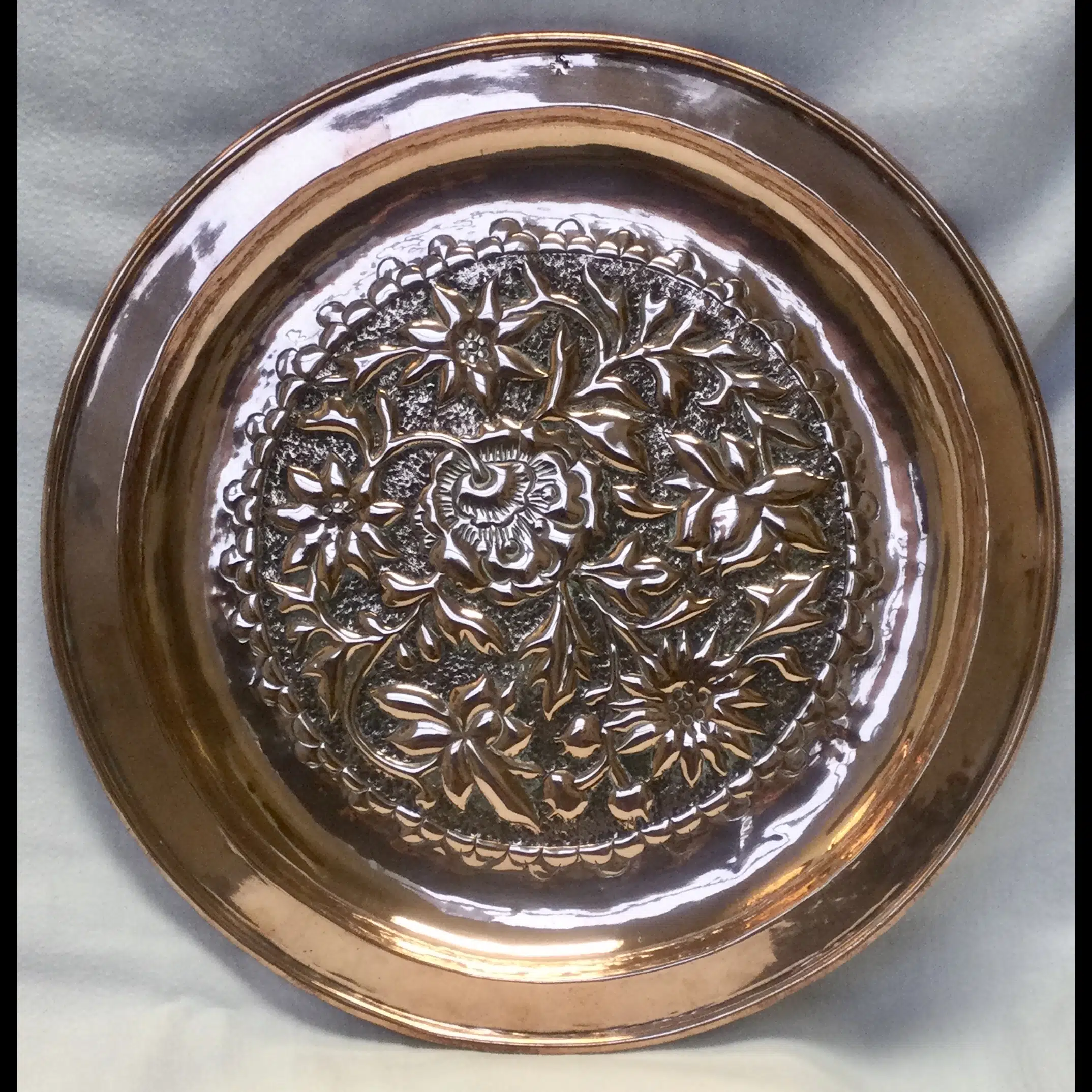keswick school of industrial arts art nouveau floral tray