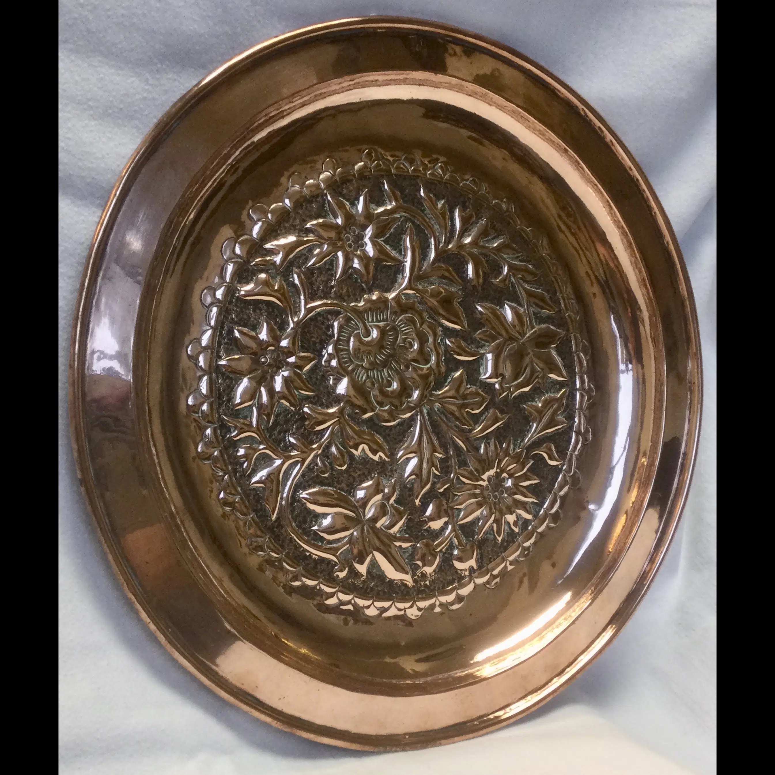 keswick school of industrial arts art nouveau floral tray