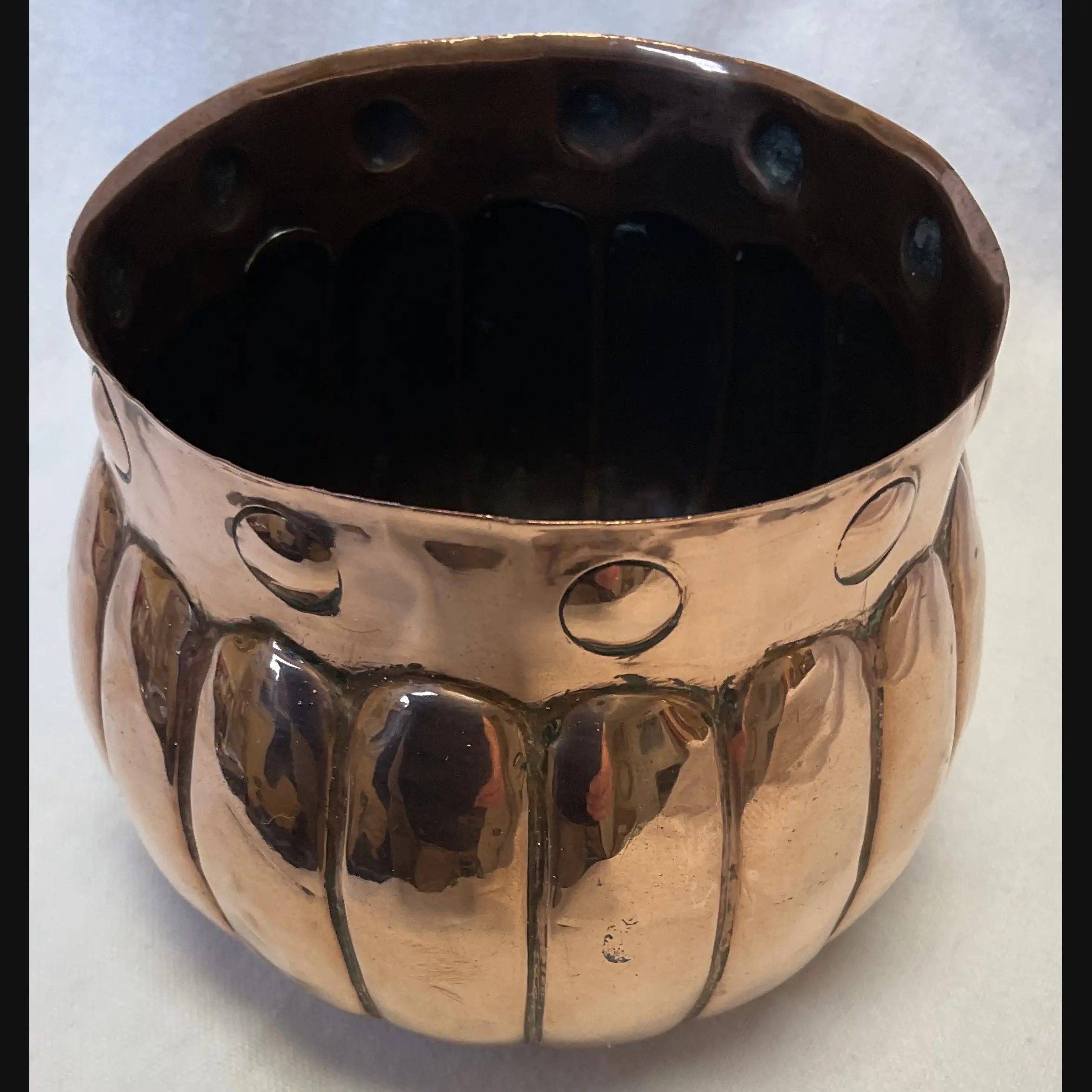 keswick school of industrial art ksia arts and crafts small early copper cache pot